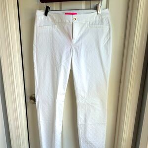 Lilly Pulitzer NWT size 7 Kelly skinny ankle pant in Resort White.